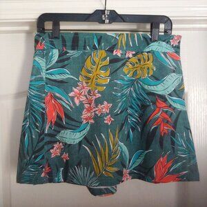 Rip Skirt Womens Hawaii Bali Jungle Style 100 Beachy Resort Small NWT